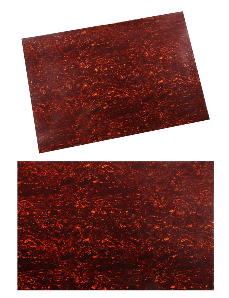 Mr.Power 11.6 x17 Inch Guitar Bass Pickguard Blank Material DIY Sheet Scratch Plate Backplate for Strat Tele Guitar Jazz P Bass (4Ply Red Tortoise) - Image 5
